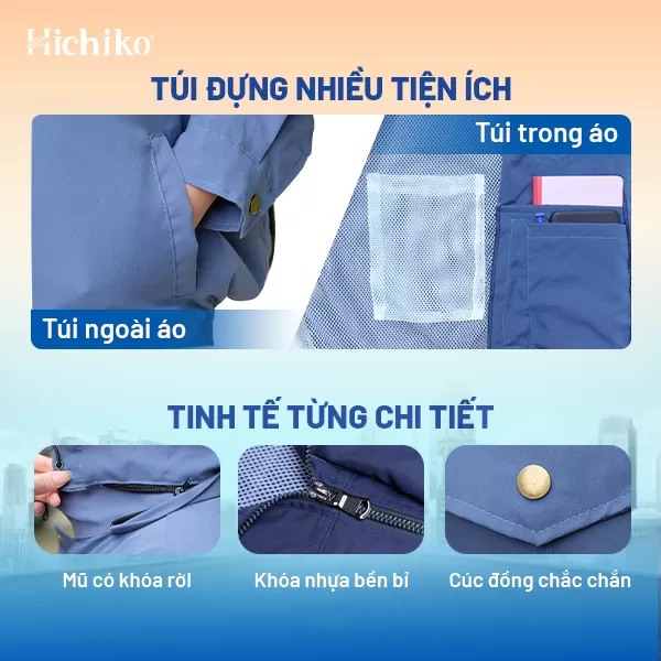 Áo gió dành cho áo điều hòa Hichiko