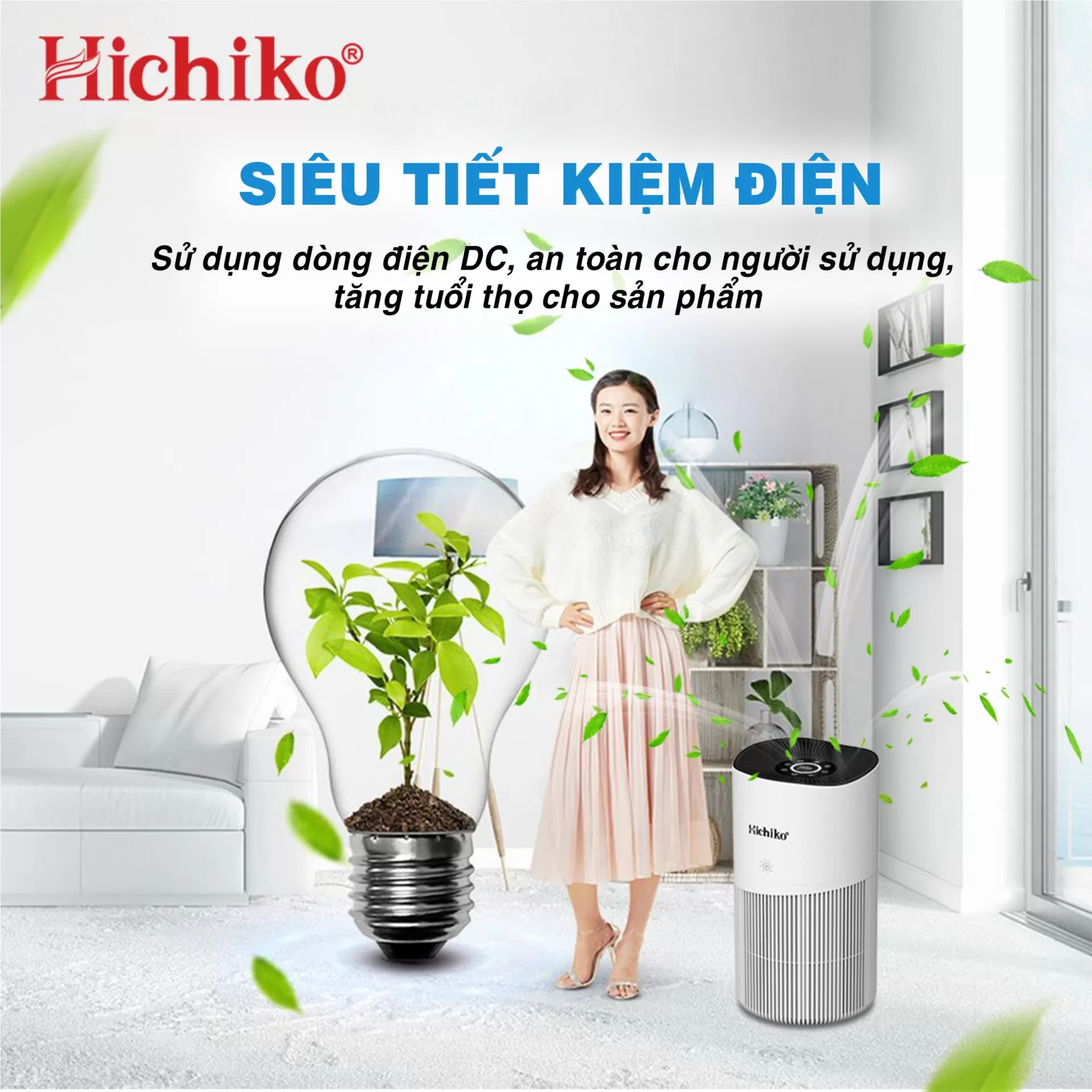 Lọc không khí Hichiko HC50K2 – Làn gió tinh khiết, sống khỏe mỗi ngày!