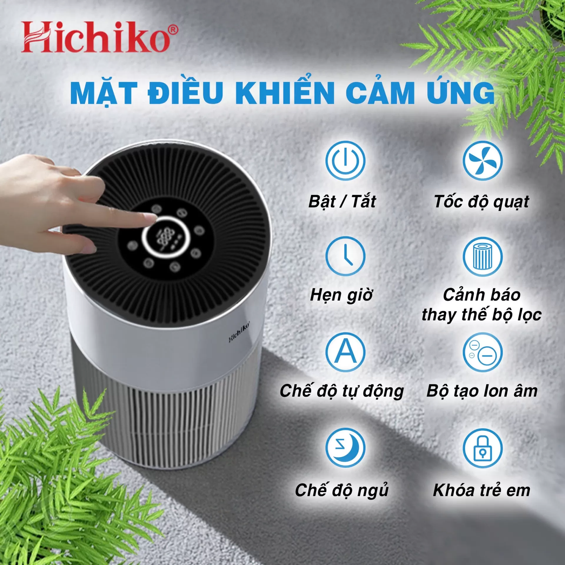 Lọc không khí Hichiko HC50K2 – Làn gió tinh khiết, sống khỏe mỗi ngày!