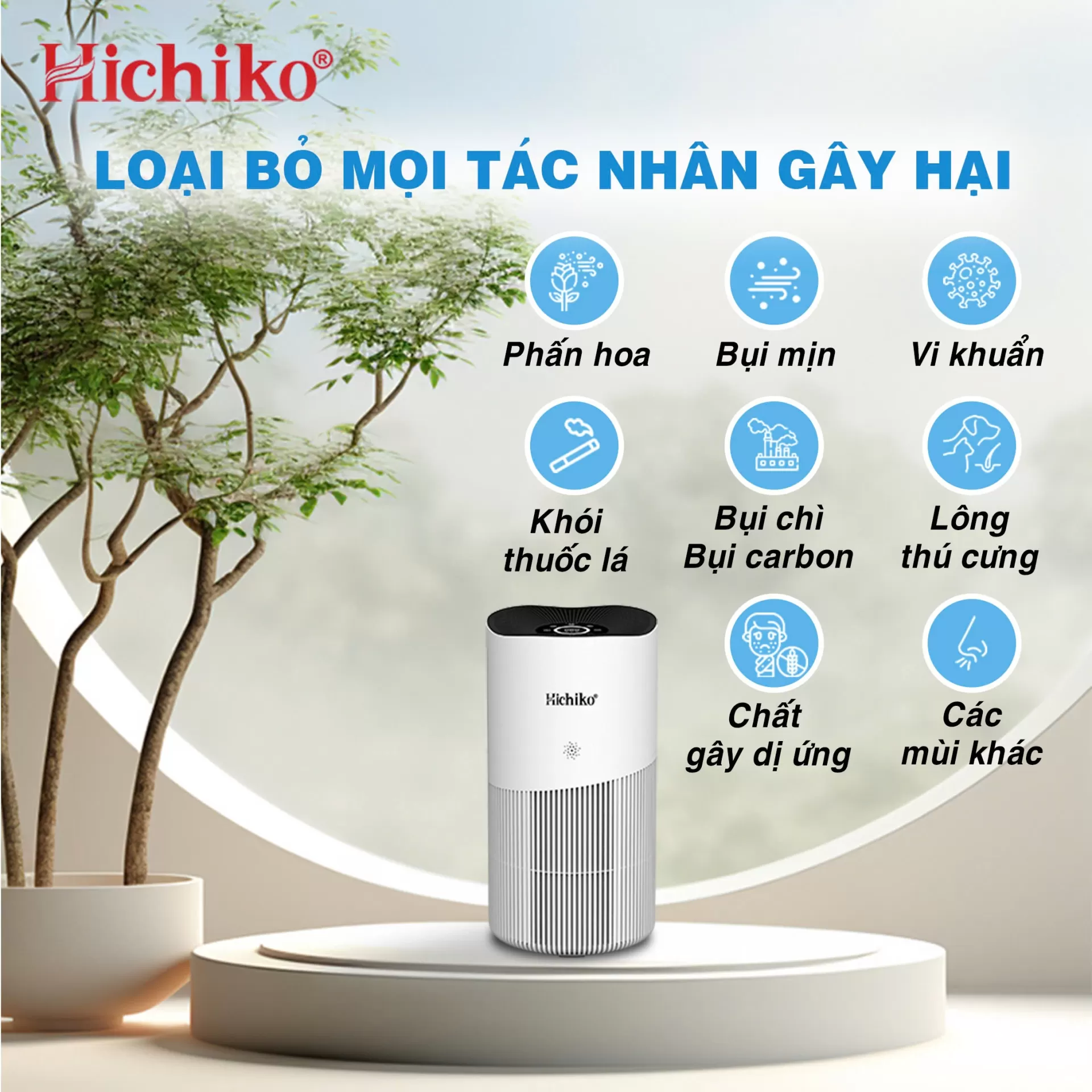 Lọc không khí Hichiko HC50K2 – Làn gió tinh khiết, sống khỏe mỗi ngày!