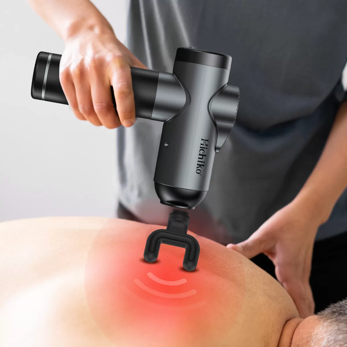 [Tặng kèm 7 đầu] Máy massage cầm tay Hichiko HC9701 - máy đấm lưng , massage trị liệu cổ vai gáy
