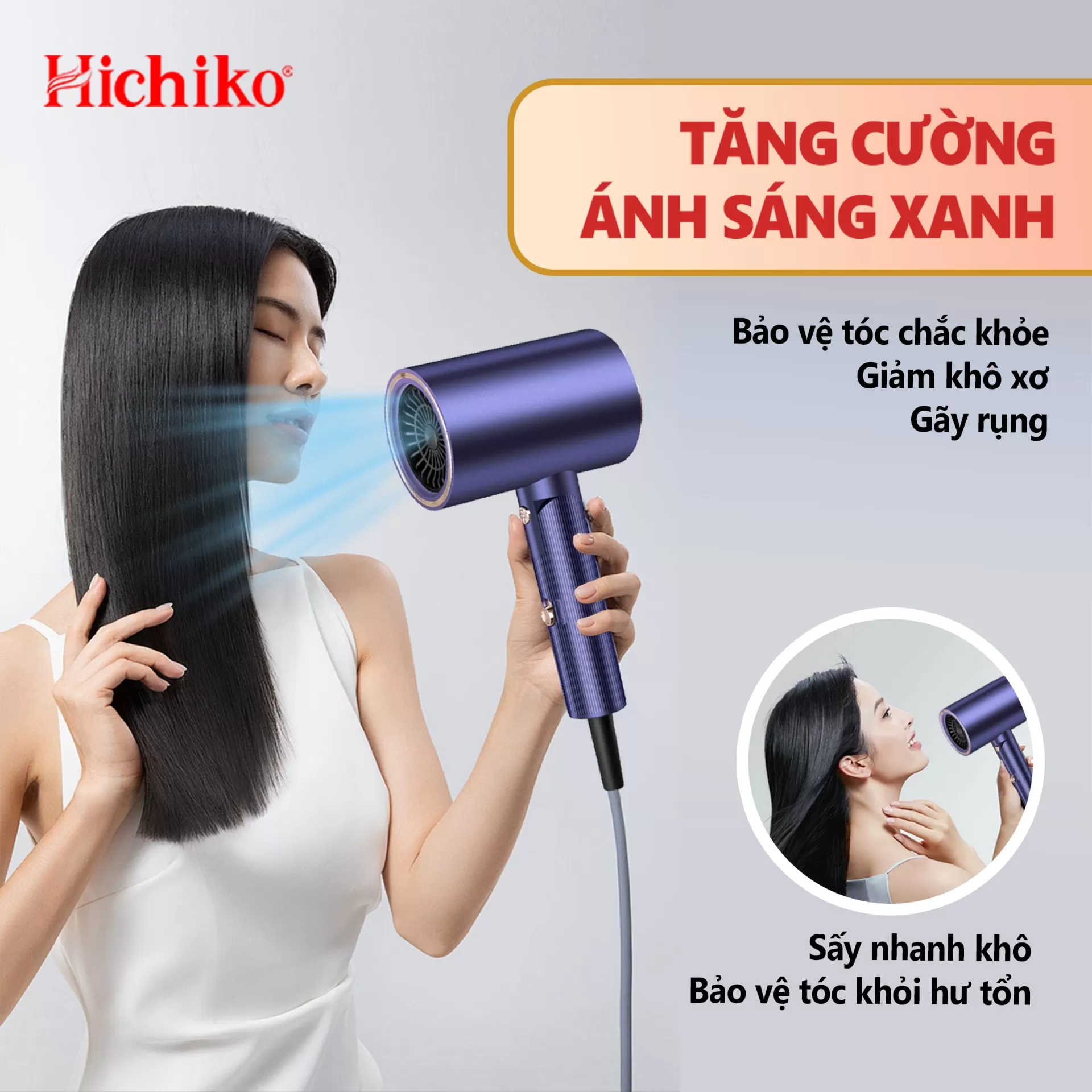 Máy Sấy Tóc Chính Hãng Hichiko Cao Cấp HC5510G