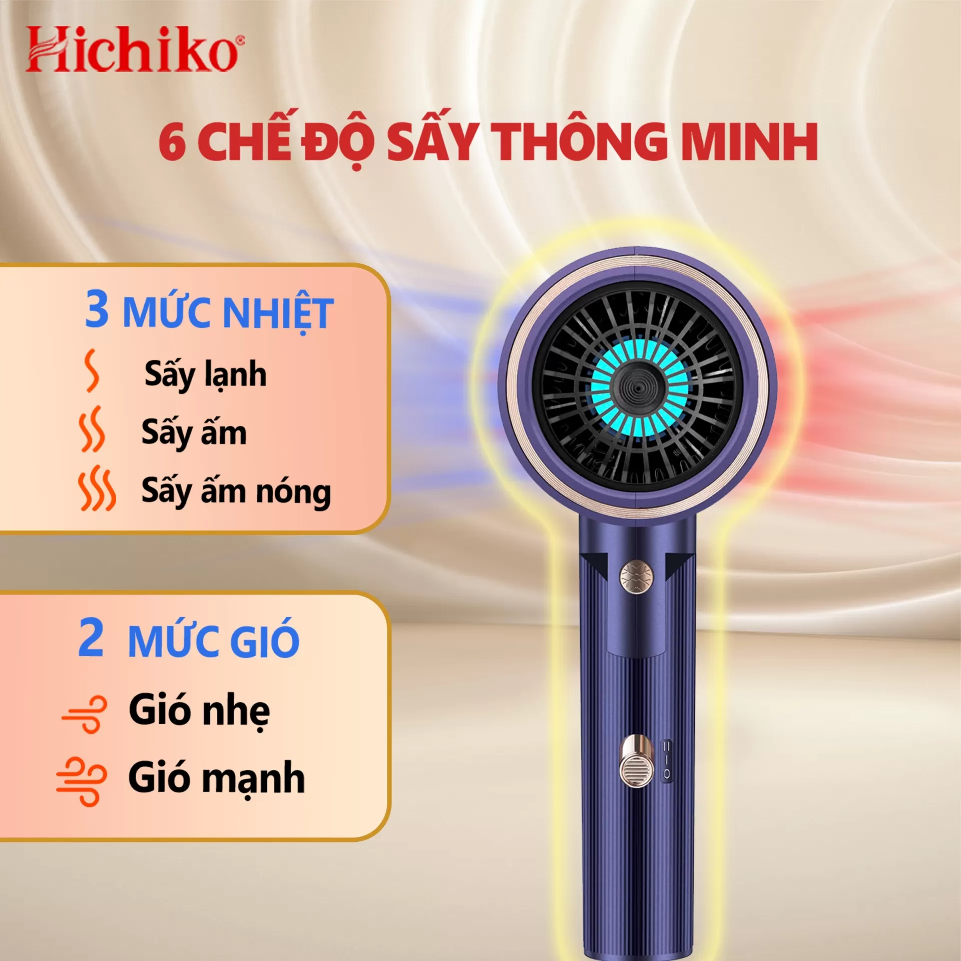 Máy Sấy Tóc Chính Hãng Hichiko Cao Cấp HC5510G
