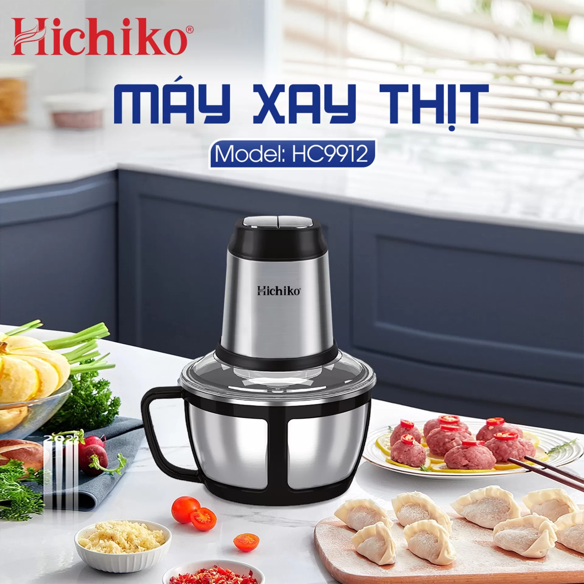 Máy xay thịt inox HC9912i bền bỉ cao cấp