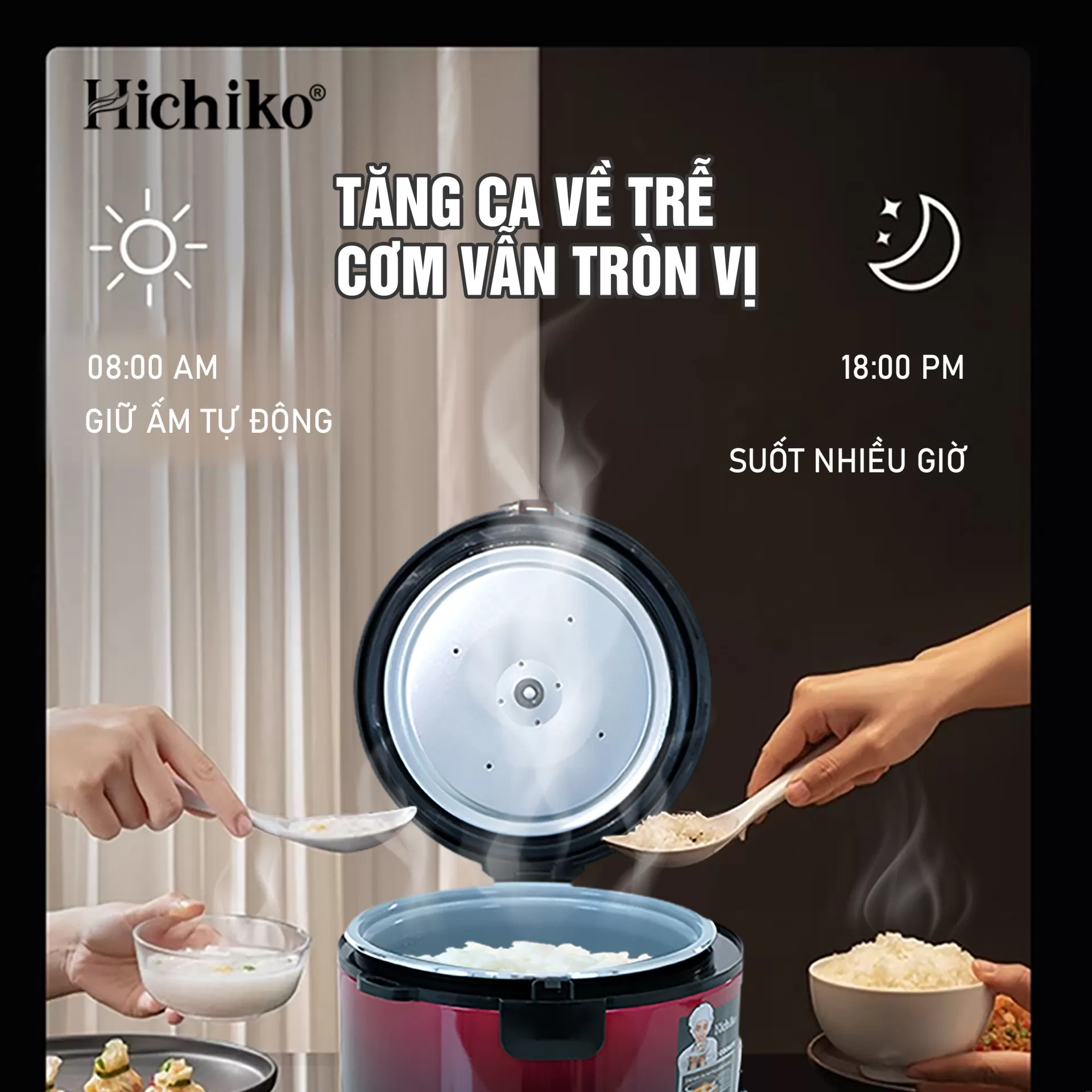 Nồi cơm điện 1.8L HC1022