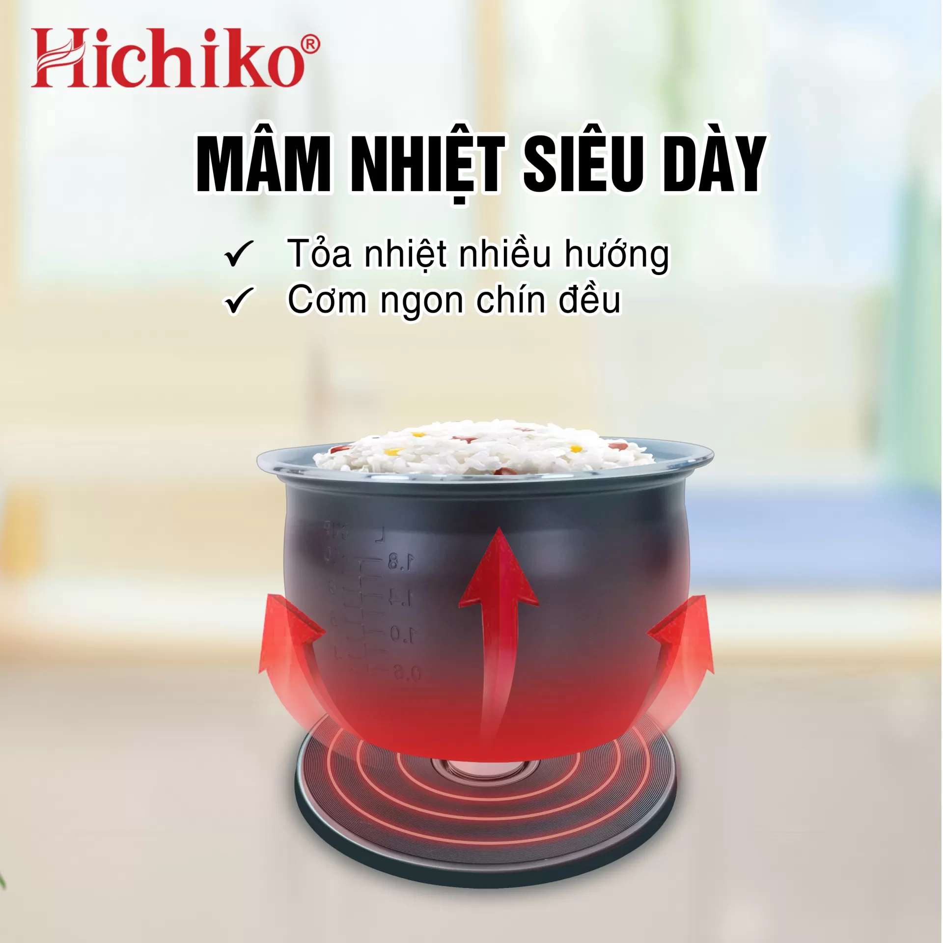 Nồi cơm điện 1.8L HC1022