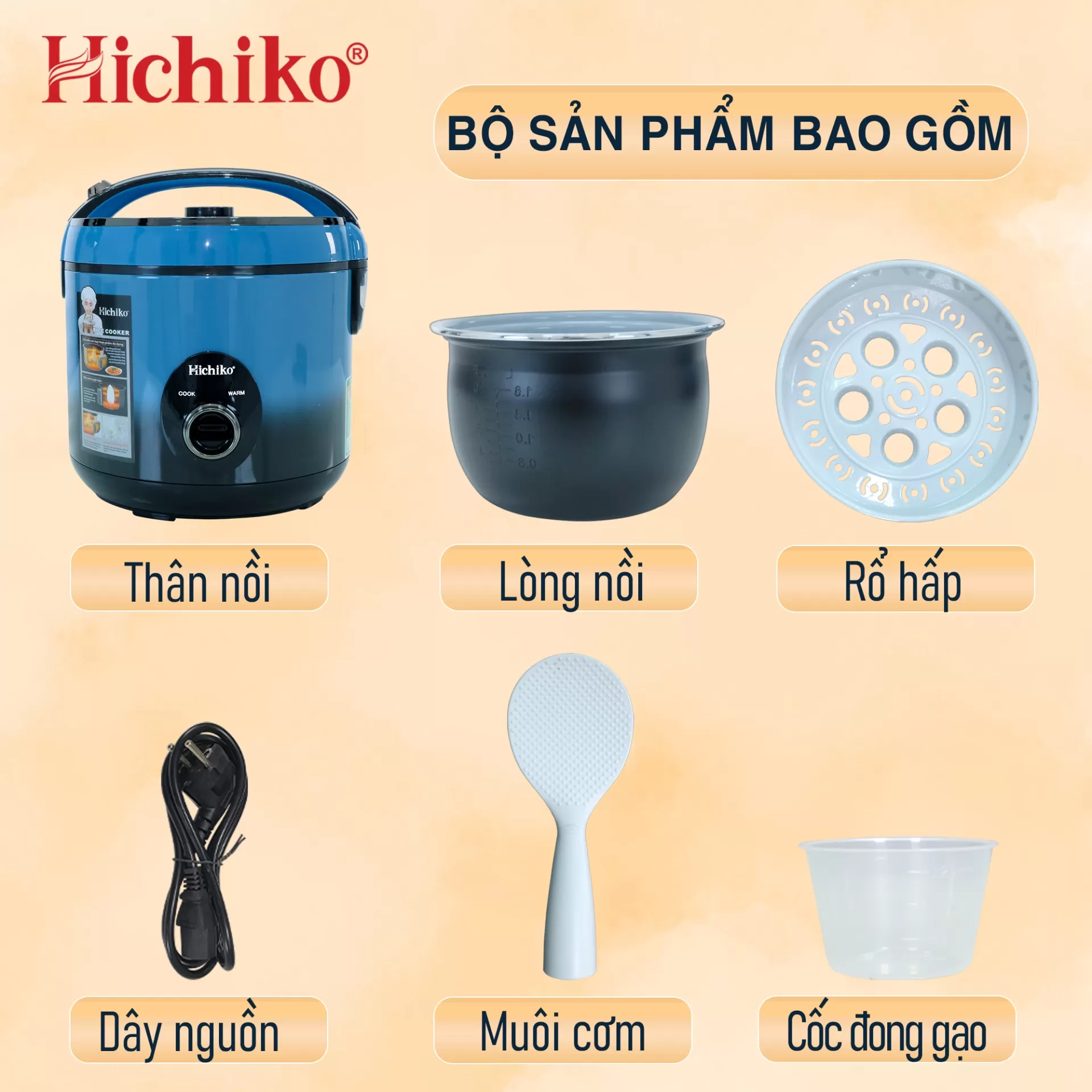 Nồi cơm điện 1.8L HC1022