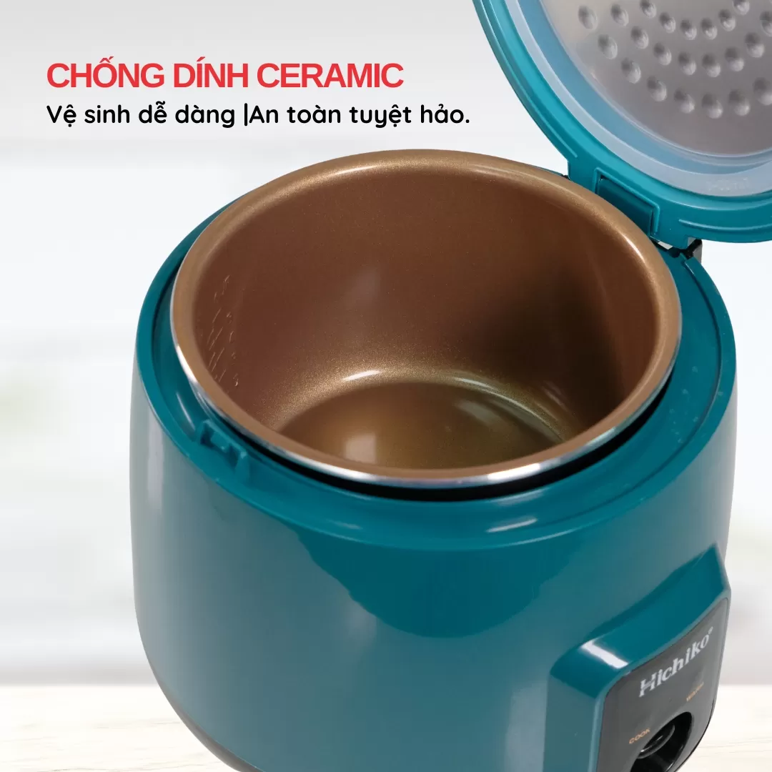 Nồi cơm điện 1.0L lòng siêu dày Hichiko HC1205