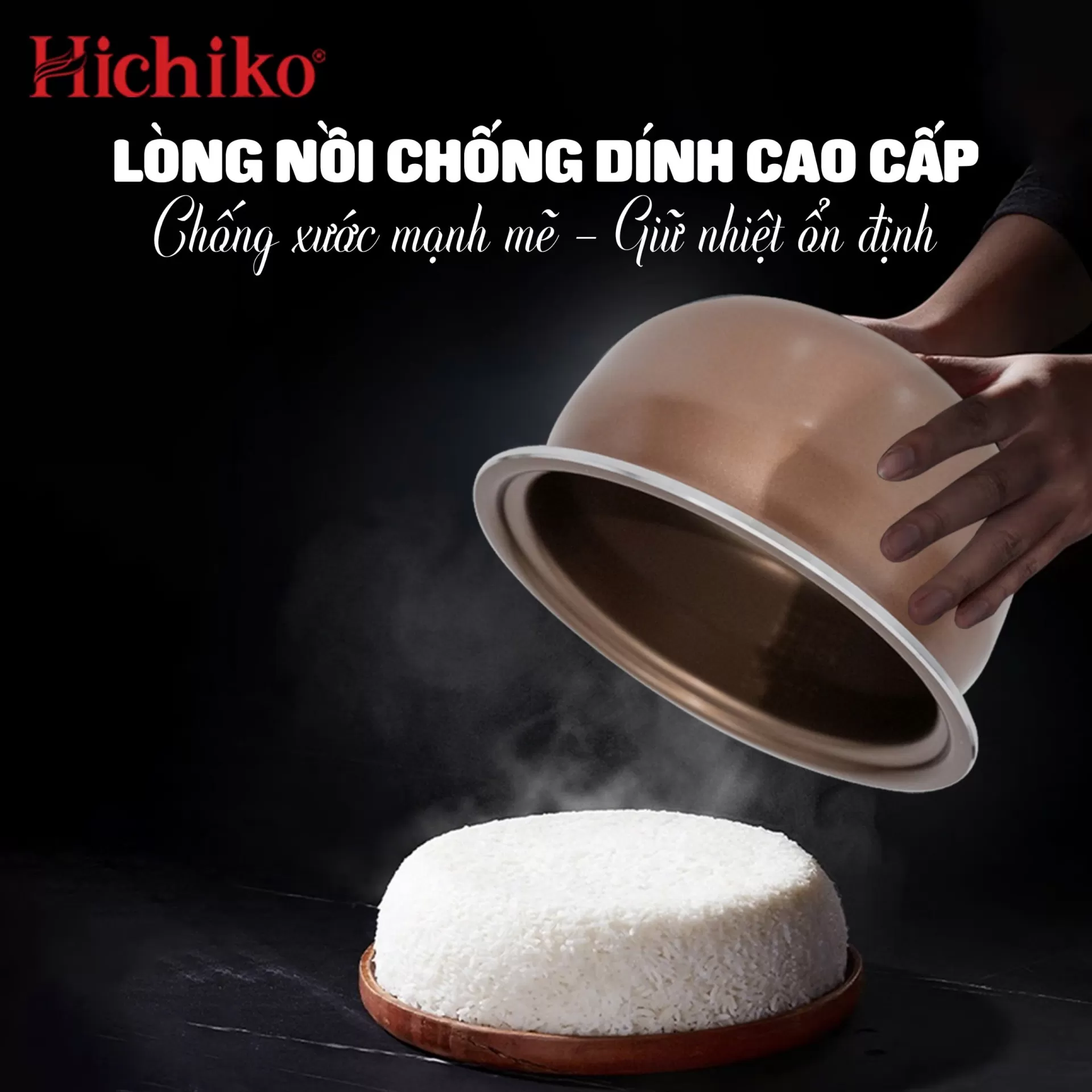 Nồi cơm điện Hichiko 1.2 lít quai xách Hichiko HC1206S