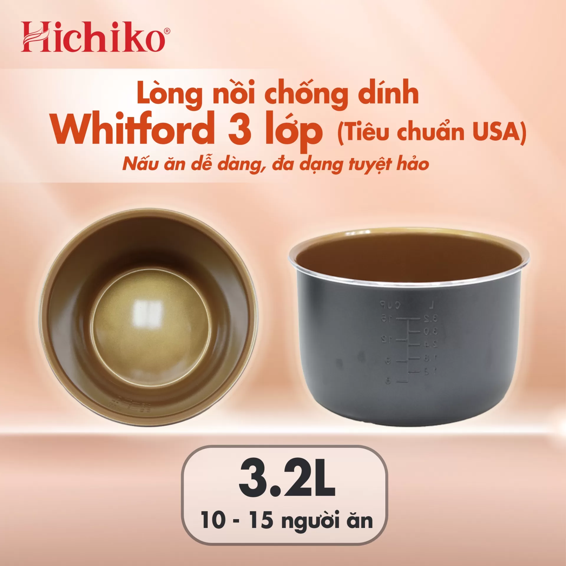Nồi cơm điện Hichiko 3.2L HC32-07