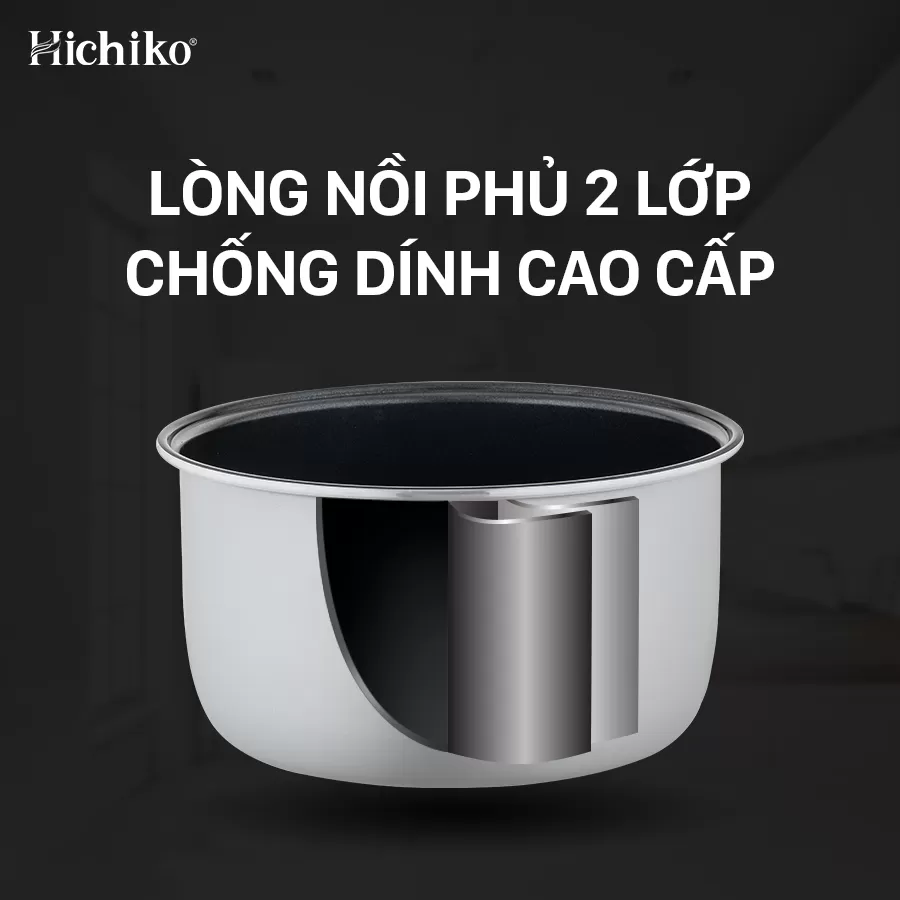 Nồi Nấu Cơm điện 5.4L Hichiko HC - 5401 cho công xưởng, Nấu Ăn dành cho từ 20 - 25 người ăn