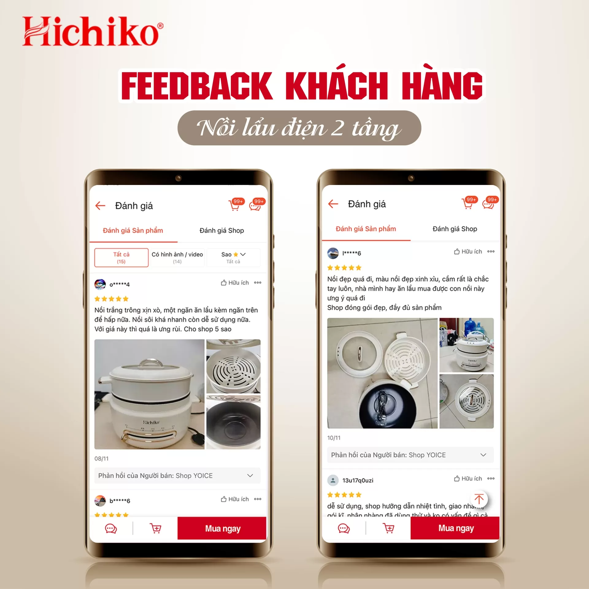 Nồi Lẩu Điện 2 Tầng Cao Cấp Hichiko HC8212 – Sự Lựa Chọn Hoàn Hảo Cho Mọi Bữa Ăn Gia Đình