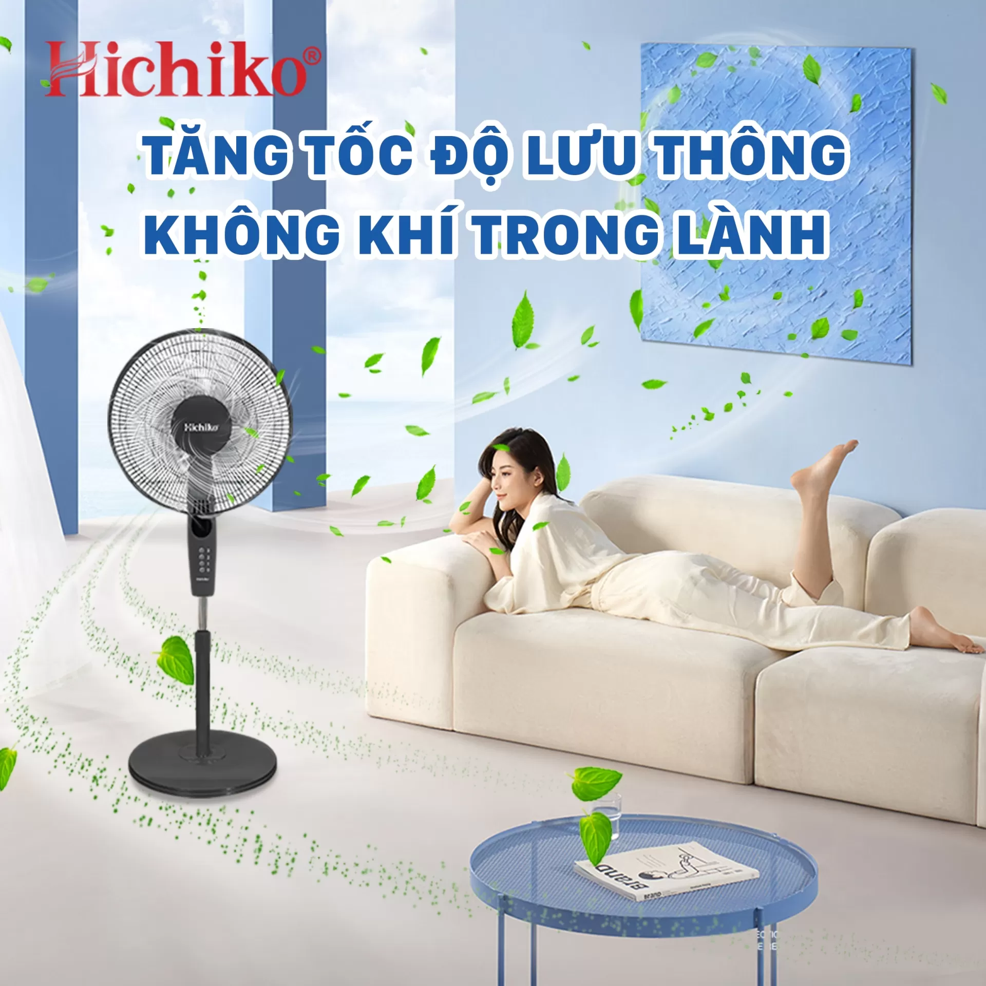 QUẠT ĐỨNG CÓ ĐIỀU KHIỂN TỪ XA SIÊU MÁT HC6013SR