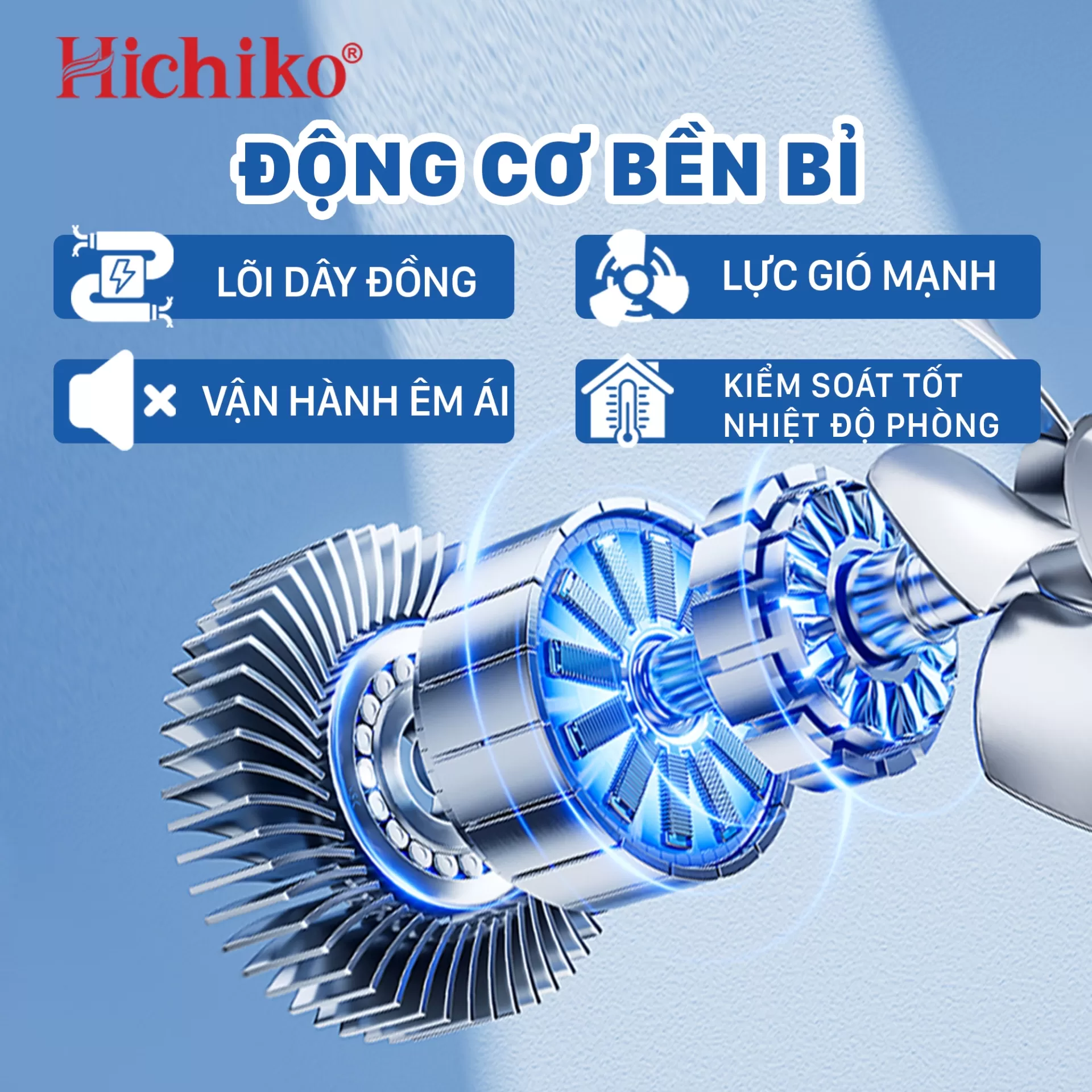 QUẠT ĐỨNG CÓ ĐIỀU KHIỂN TỪ XA SIÊU MÁT HC6013SR