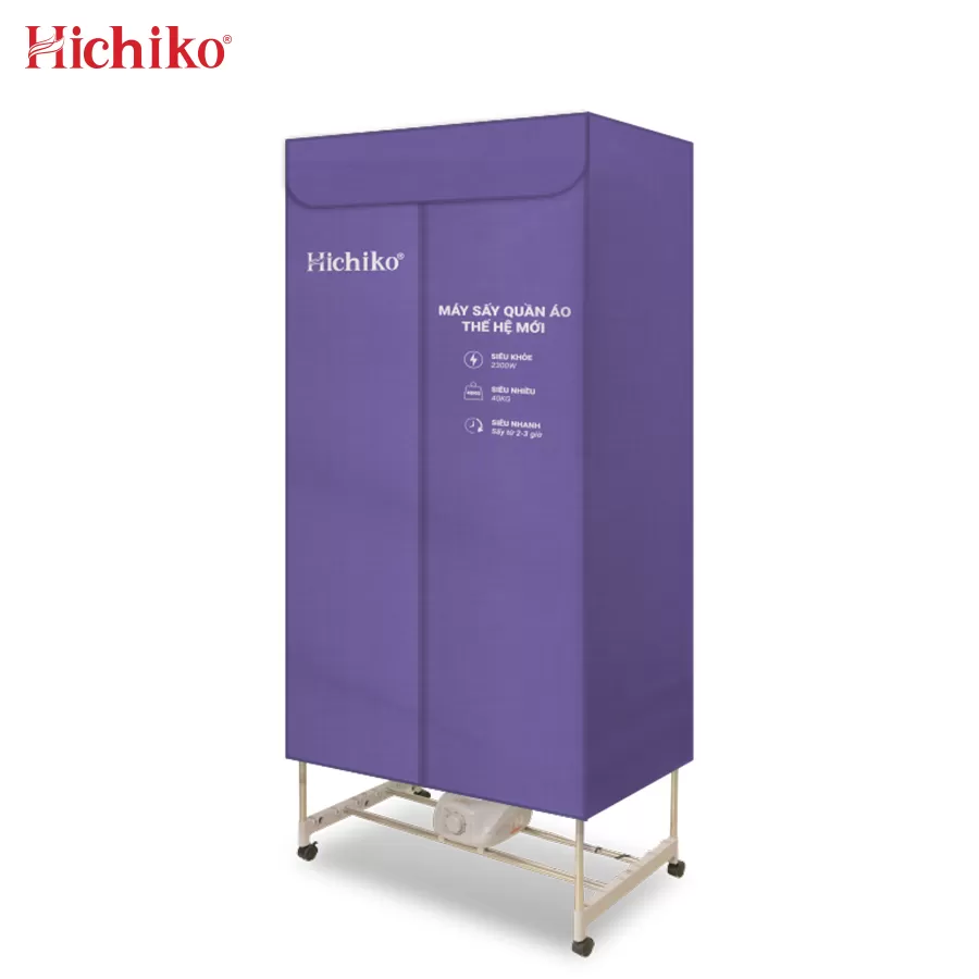 Máy sấy, tủ sấy quần áo Hichiko, công suất mạnh 2300W sấy cực nhanh khử mùi hiệu quả
