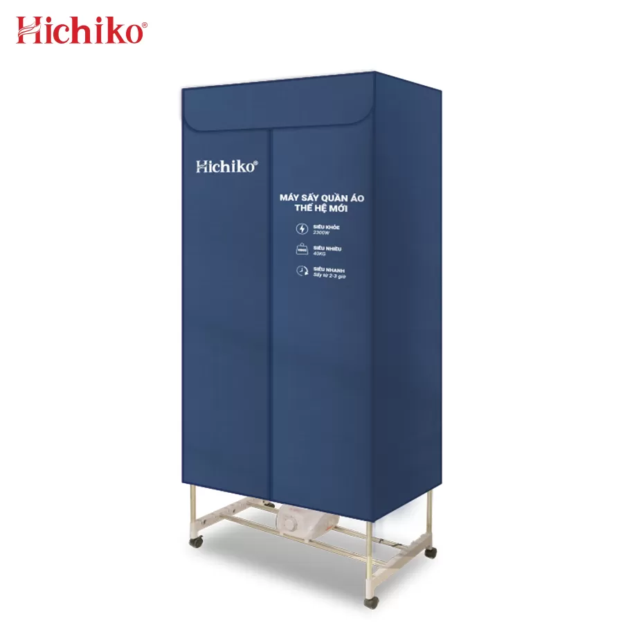 Máy sấy, tủ sấy quần áo Hichiko, công suất mạnh 2300W sấy cực nhanh khử mùi hiệu quả