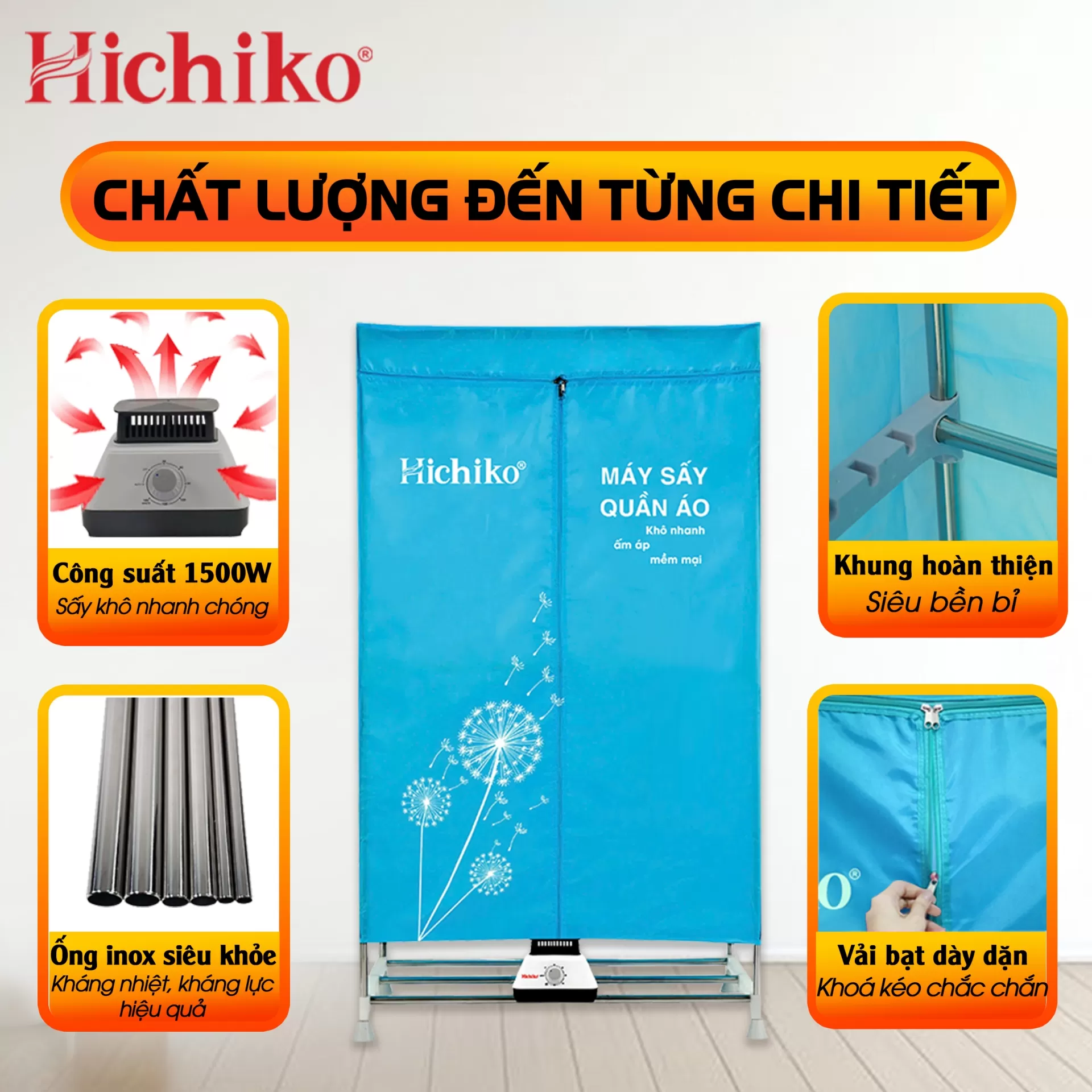 Tủ Sấy Quần Áo Giá Tốt – Chất Lượng Vượt Trội, Sấy Nhanh Hiệu Qủa ! HC1007