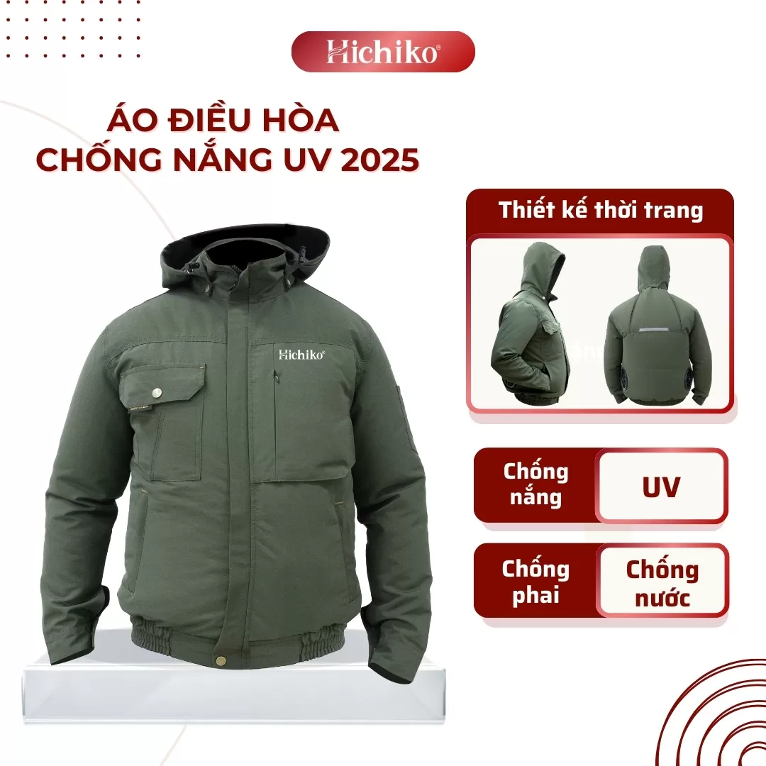Áo Điều Hòa Hichiko 2025 – Thời Trang, Chống Nắng UV, Chống Nước, Thoáng Khí