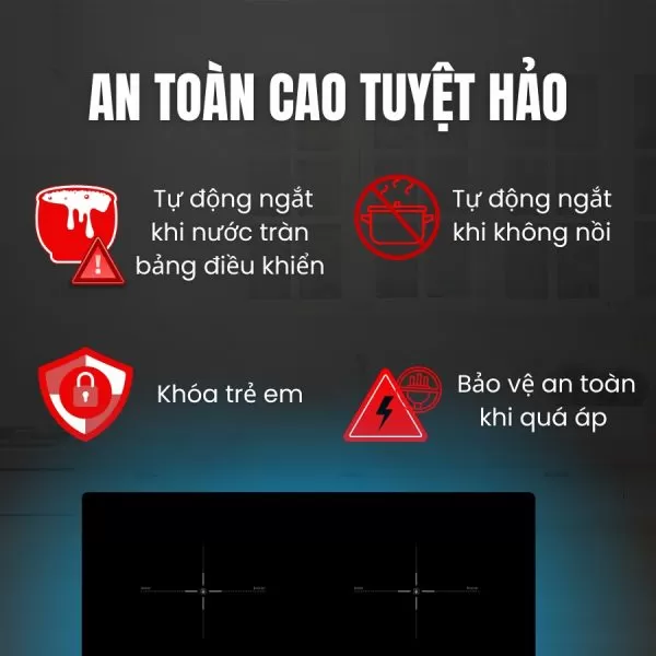 Bếp đôi điện từ Hichiko HC2505, lựa chọn cho căn bếp hiện đại!
