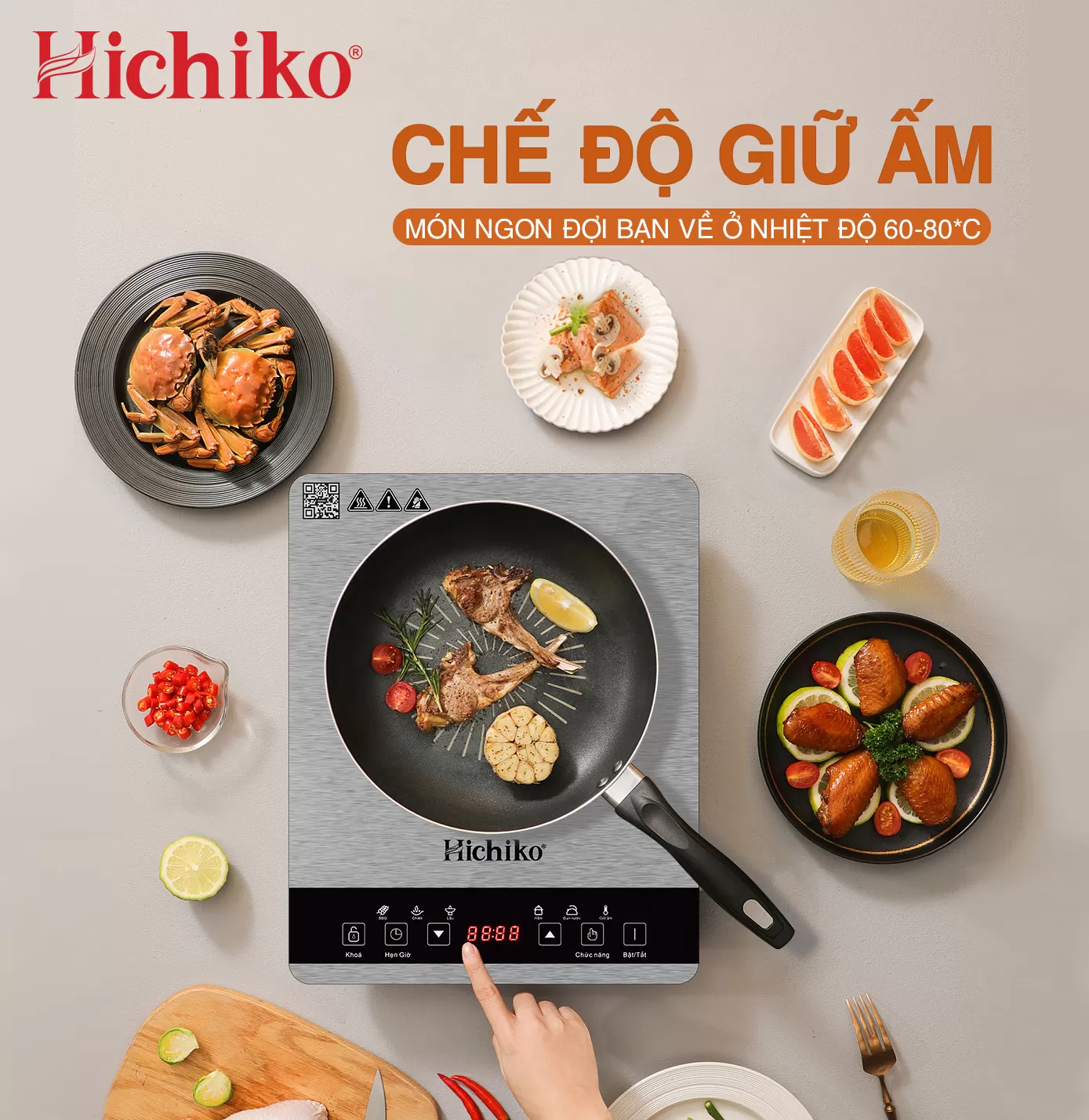 Bếp từ đơn Hichiko HC1509 – Tinh hoa công nghệ cho căn bếp hiện đại