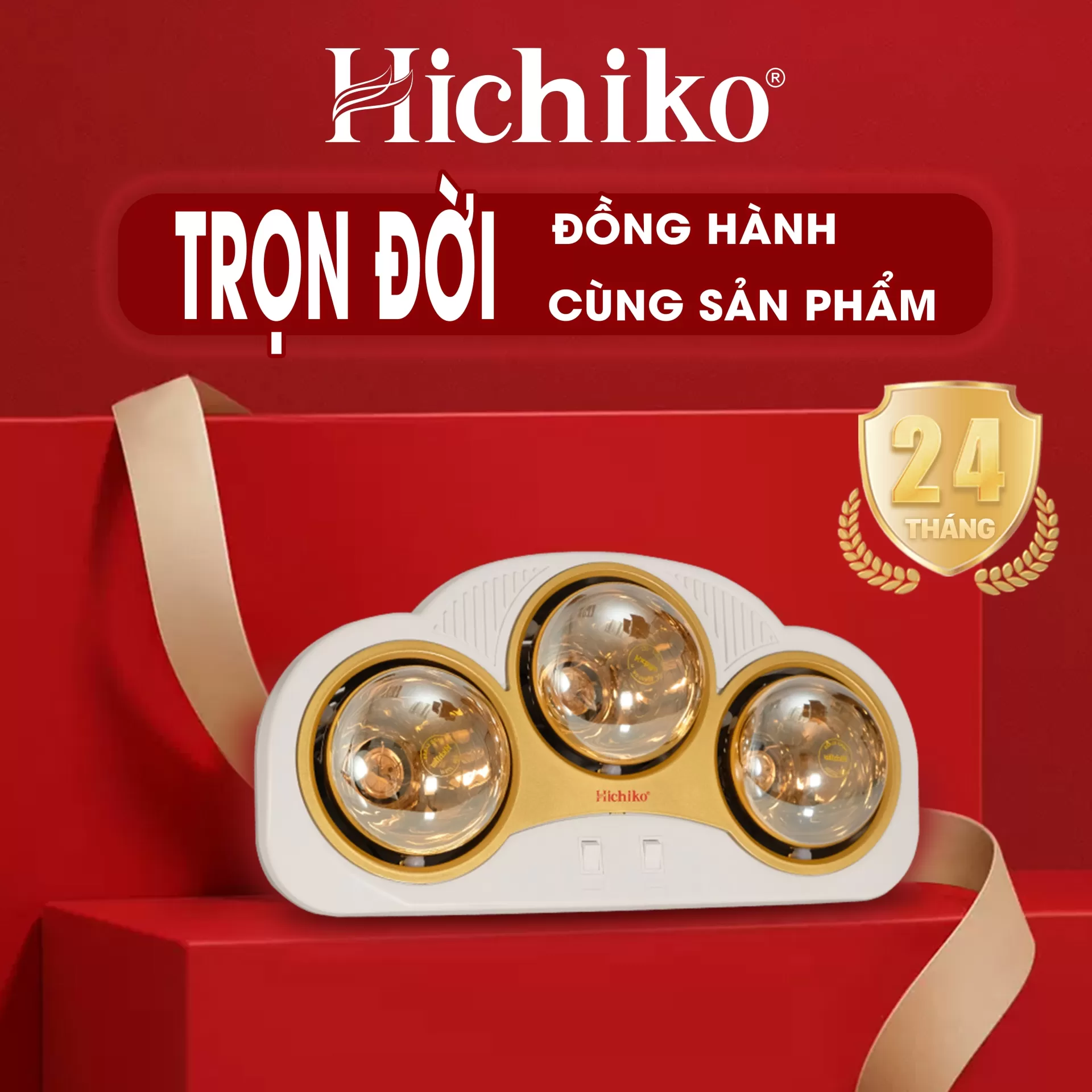 Đèn sưởi nhà tắm 3 bóng HC036V