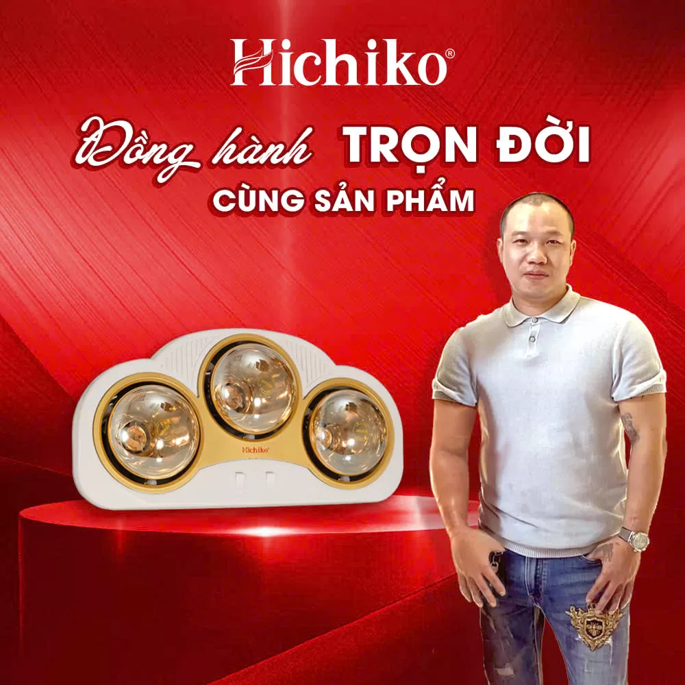 Đèn sưởi nhà tắm 3 bóng HC036V