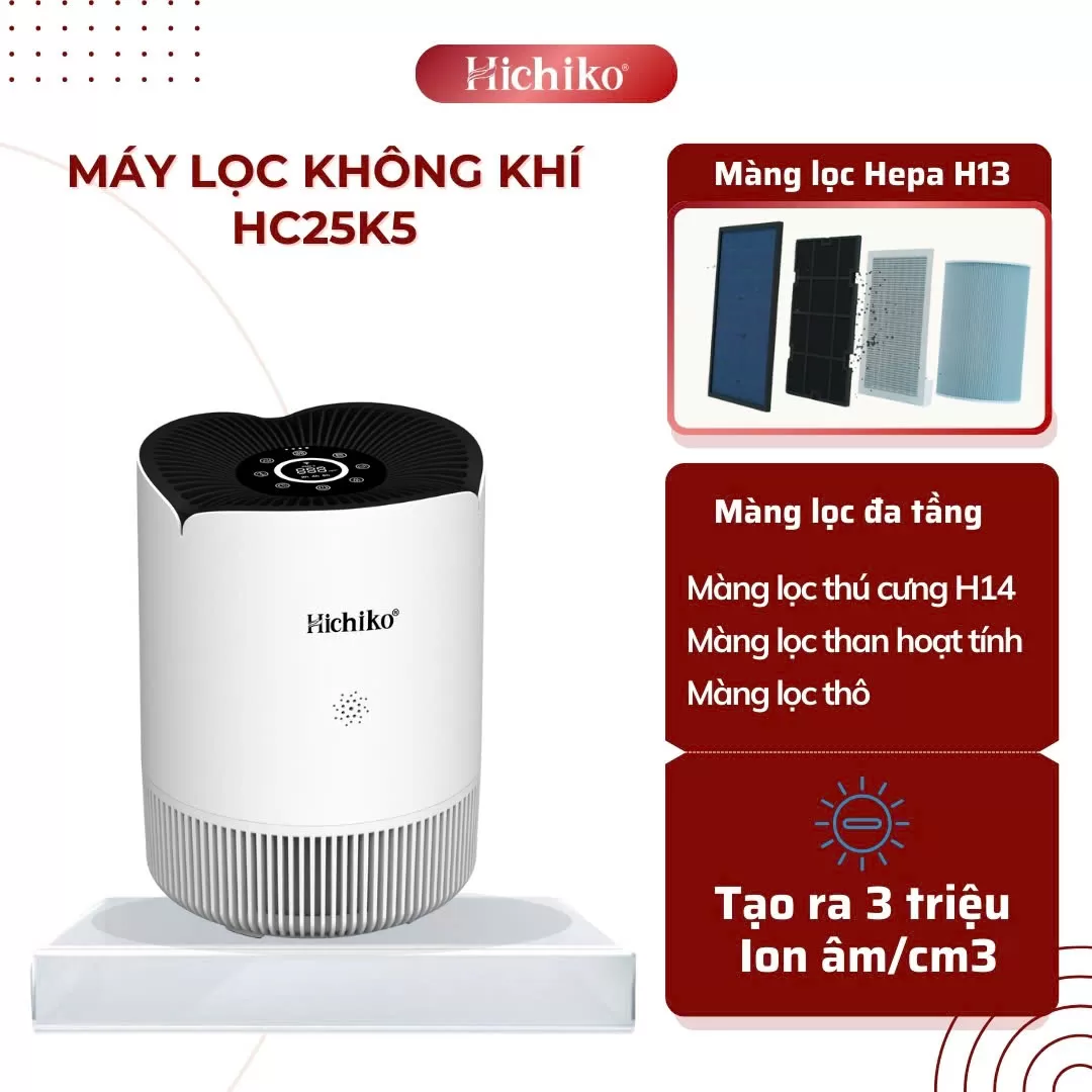 Lọc Không Khí Hichiko HC25K5 – Không Gian Sống Trong Lành, An Toàn Và Tươi Mới Mỗi Ngày!