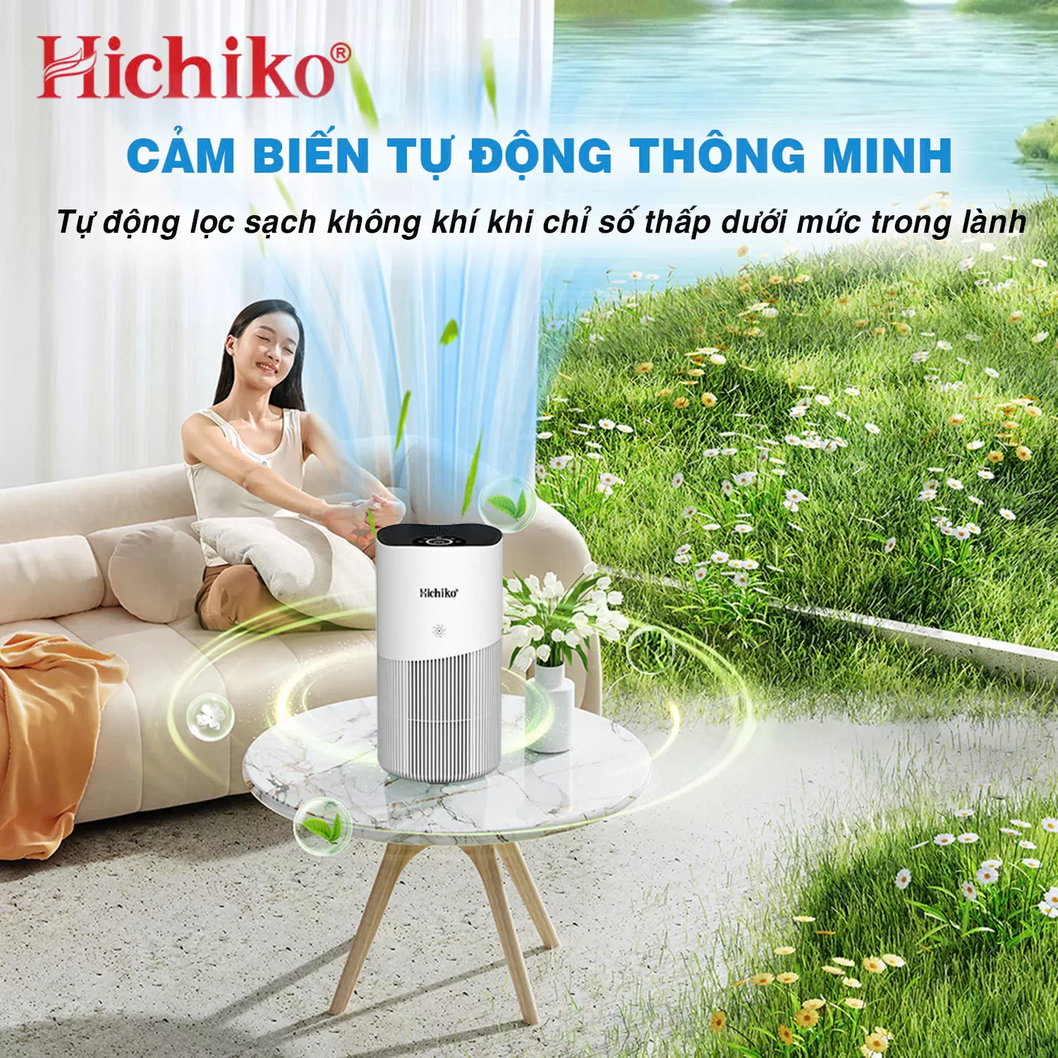Lọc không khí Hichiko HC50K2 – Làn gió tinh khiết, sống khỏe mỗi ngày!