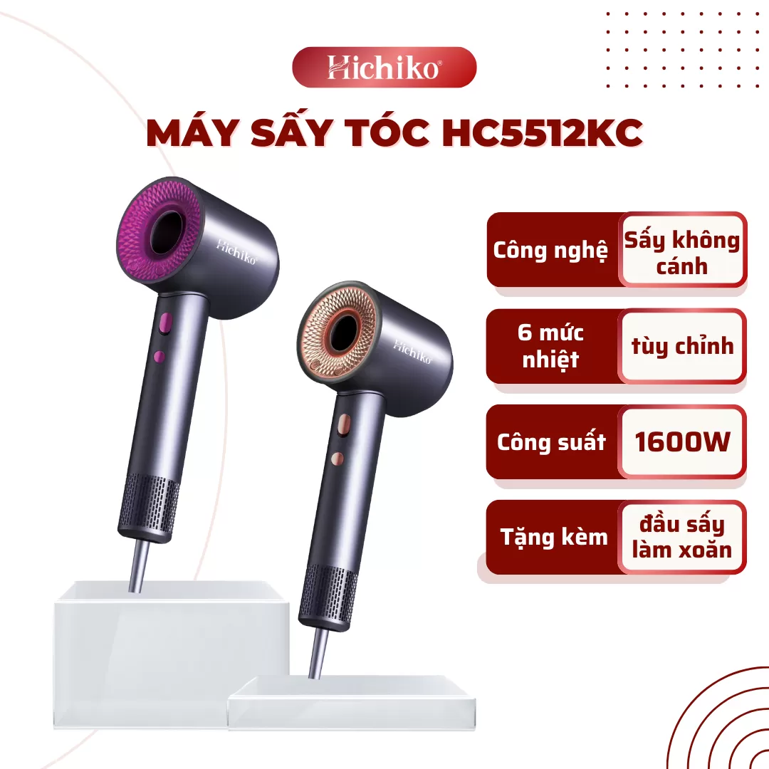 Máy Sấy Tóc Không Cánh Hichiko Chính Hãng Cao Cấp HC5512KC