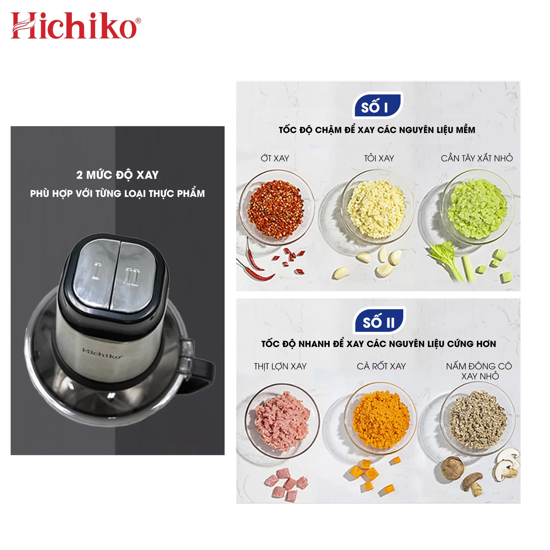 Máy xay thịt inox HC9912i bền bỉ cao cấp