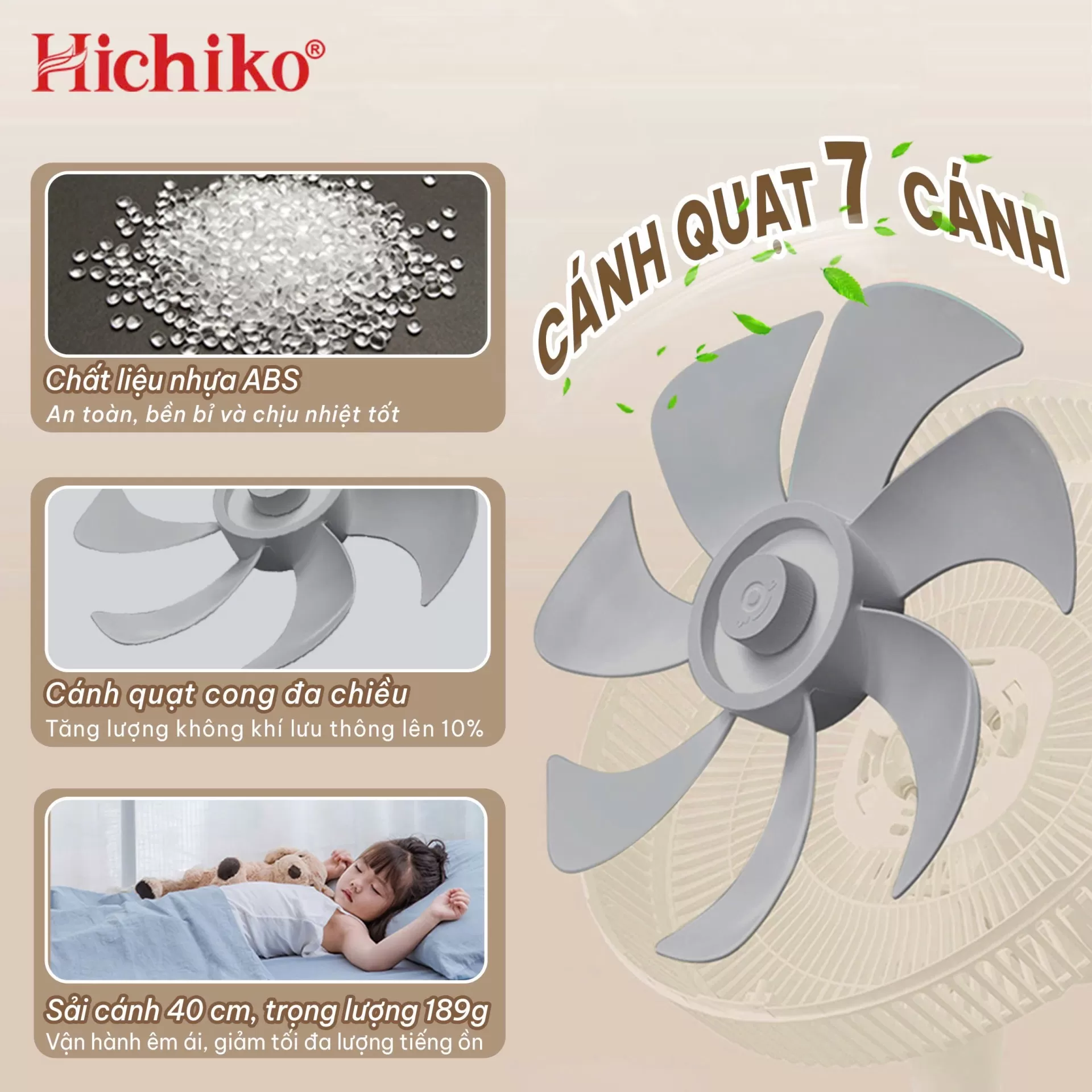 Hichiko HC6016N – chiếc quạt dành cho ai thích đồ bền đẹp, chất lượng thực sự.