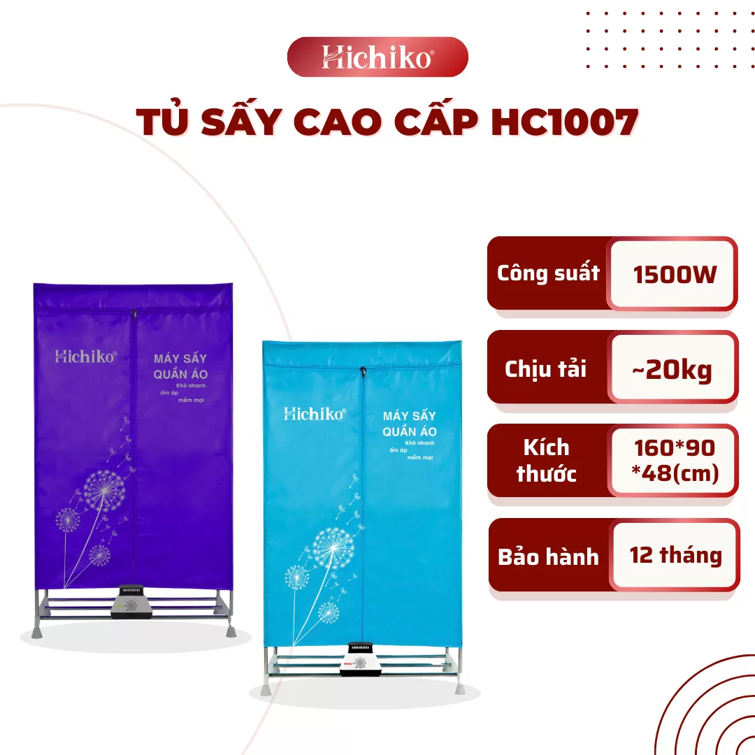 Tủ Sấy Quần Áo Giá Tốt – Chất Lượng Vượt Trội, Sấy Nhanh Hiệu Qủa ! HC1007