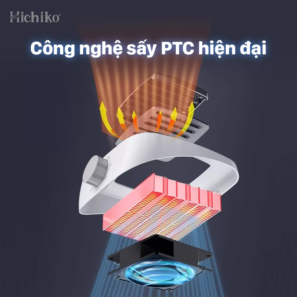Máy sấy, tủ sấy quần áo Hichiko, công suất mạnh 2300W sấy cực nhanh khử mùi hiệu quả